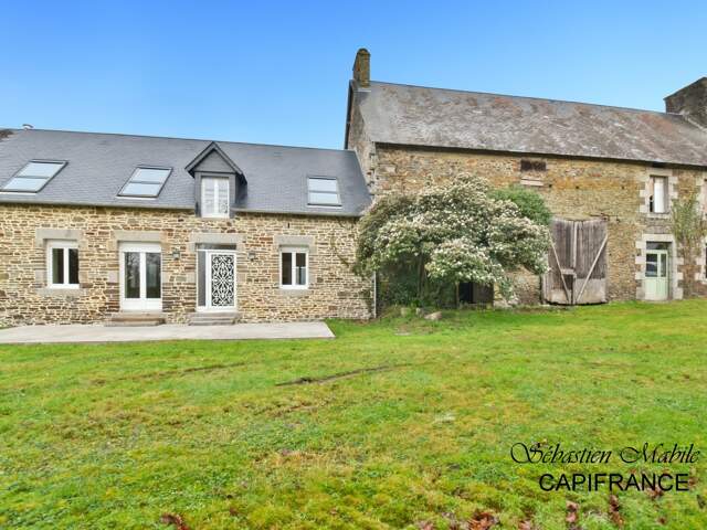 Maison rénovée + ancienne maison + (granges, écurie, étable)  LES PAS-PONTORSON (50) en Baie du Mont Saint Michel — photo du bien
