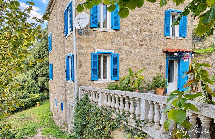 GUAGNO (Corse) : A vendre, maison en pierres avec dépendance, jardin, vue dégagée — photo 2