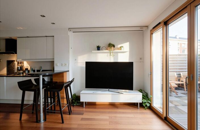 Grand deux-pièces d'architecte avec terrasse de 36 m² — photo 2