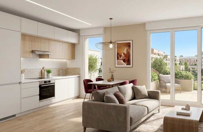SUPERBE T2 AVEC BALCON – TRANSPORTS D'ÉLITE & CADRE PRATIQUE  — photo 2