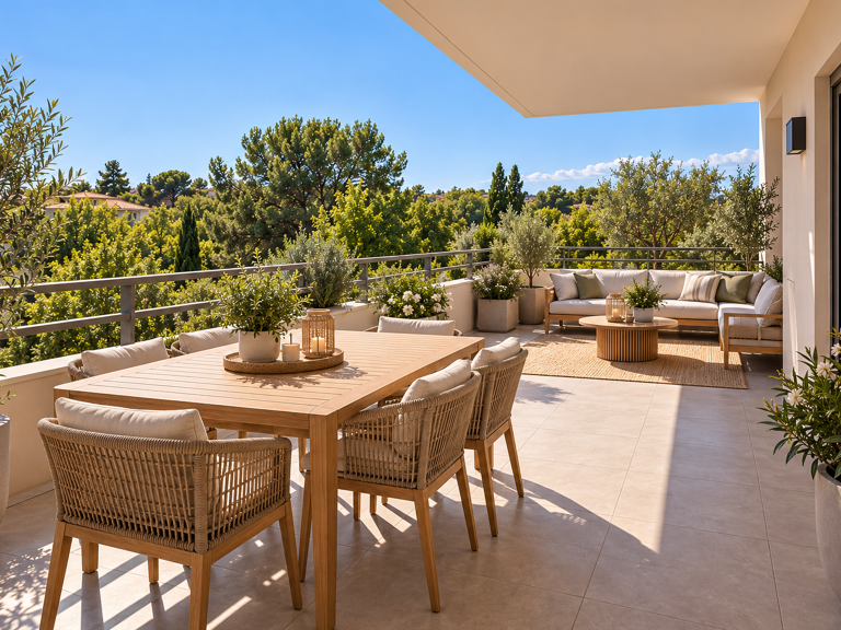 -Dernier étage avec grande terrasse – T3 neuf à Aix-en-Provence Célony — photo 1