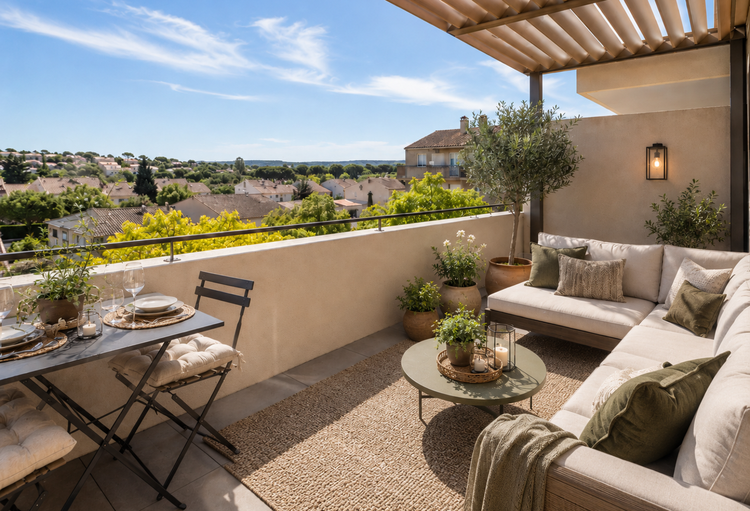 VITROLLES ROCHER - T2 en dernier étage avec grande terrasse — photo 1