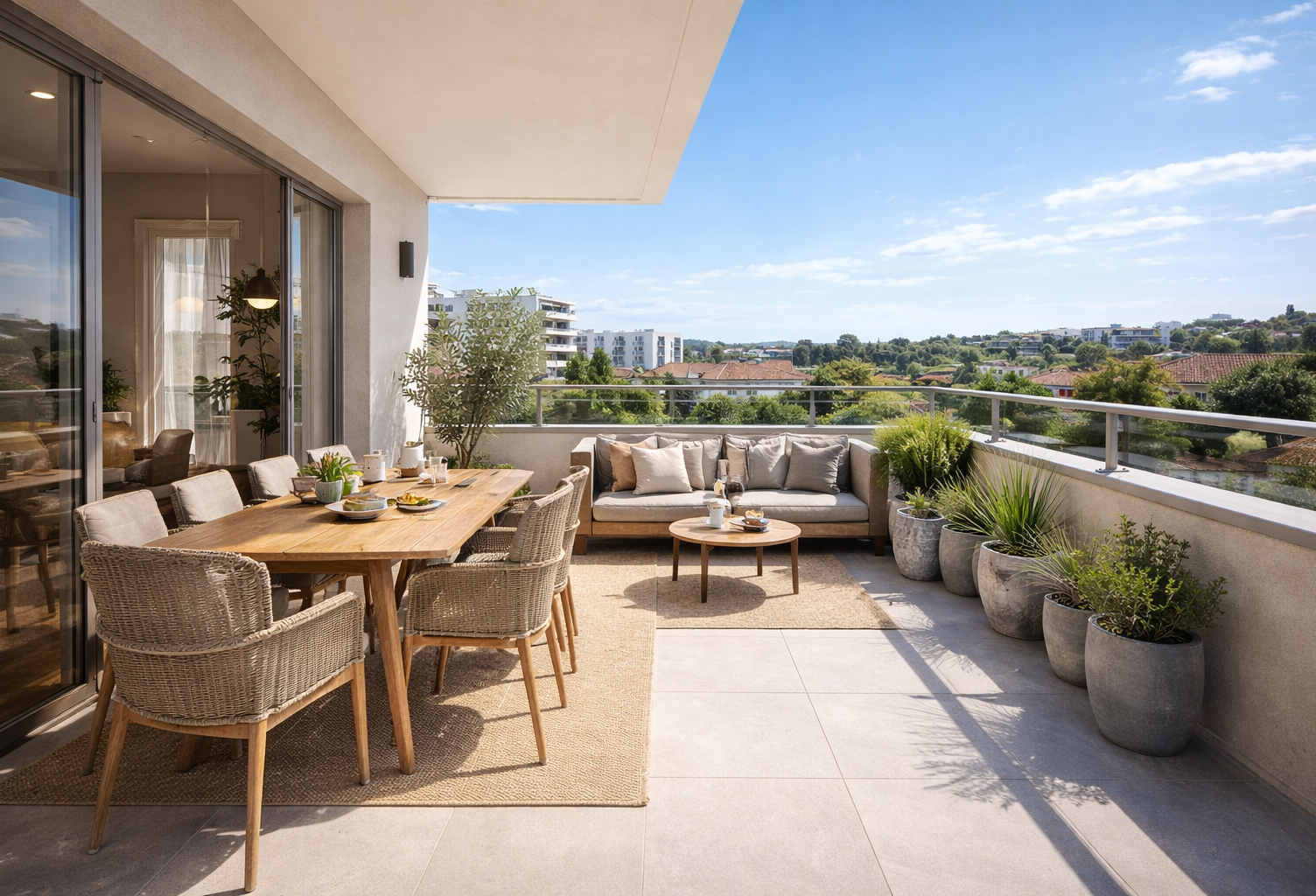 -T3 avec grande terrasse de 18 m², à deux pas des commerces, écoles et centre-ville : l’espace idéal — photo 1