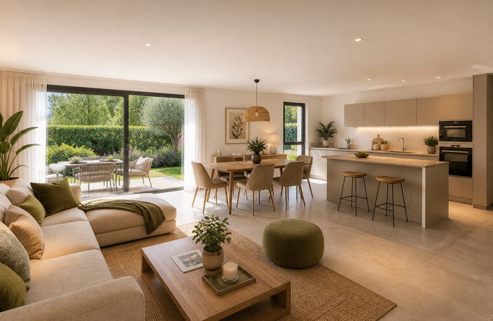 -Maison neuve avec jardin privatif et garage - ZONE DU PESQUIER — photo 2