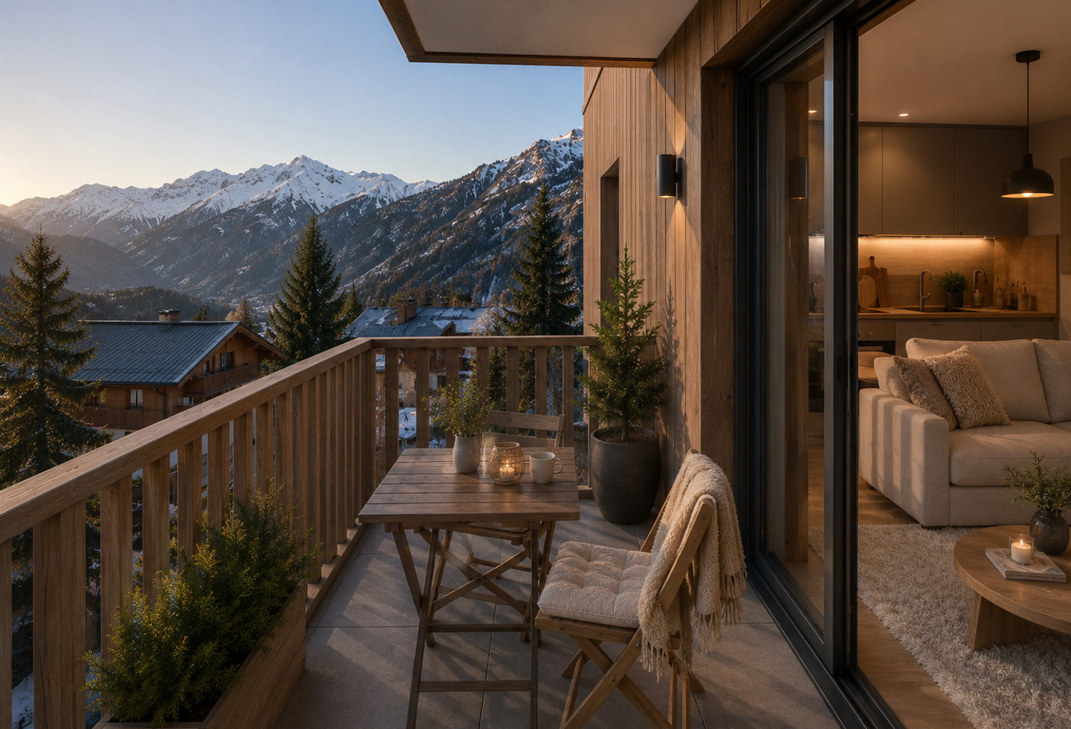 2 pièces avec cabine et balcon au pied des commerces et remontées !  — photo 1