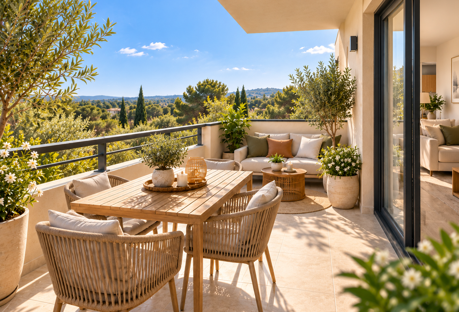 - T2 NEUF DE 45M² AVEC TERRASSE PROCHE THOLONET — photo 1
