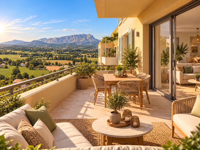 - APPARTEMENT NEUF 4P - VUE SAINTE VICTOIRE A COUTHERON — photo 1