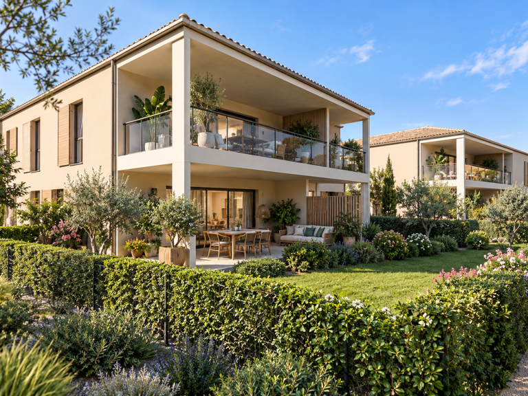 Au nord d'AIX-EN-PROVENCE sur les hauteur T4 en avec beau jardin et terrasse couverte — photo 1