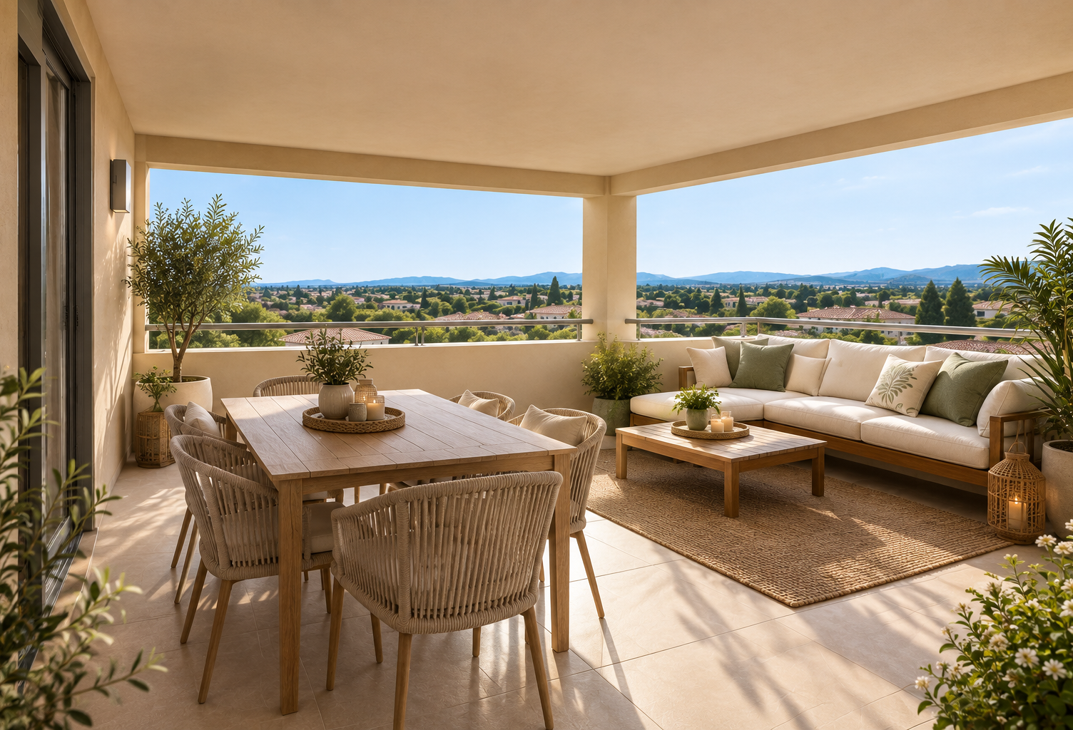 -T4 LUMINEUX DE 80m² avec TERRASSE - CENTRE ROGNES — photo 1