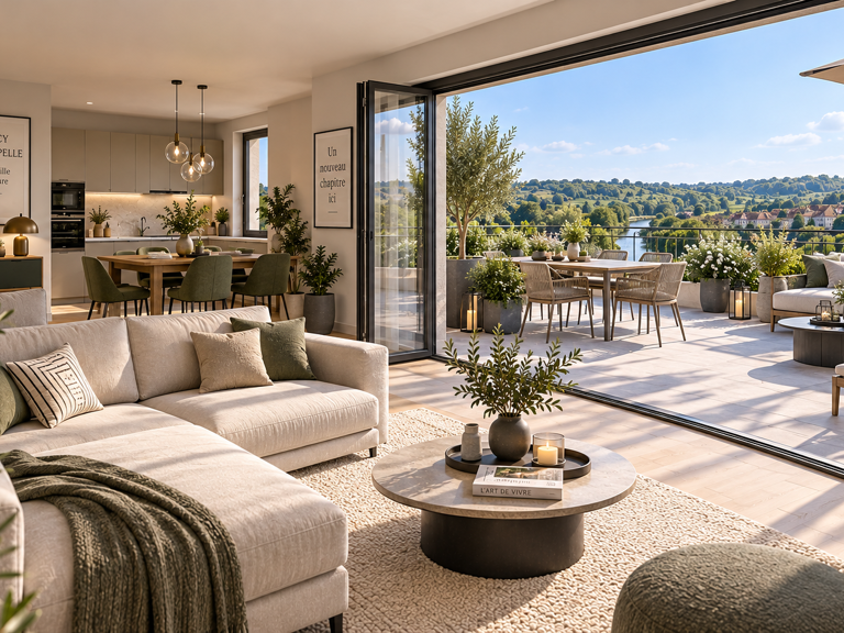 CRÉCY-LA-CHAPELLE – MAGNIFIQUE 4 PIÈCES AVEC 45 M² DE TERRASSE PLEIN SUD ET VUE EXCEPTIONNELLE — photo 1