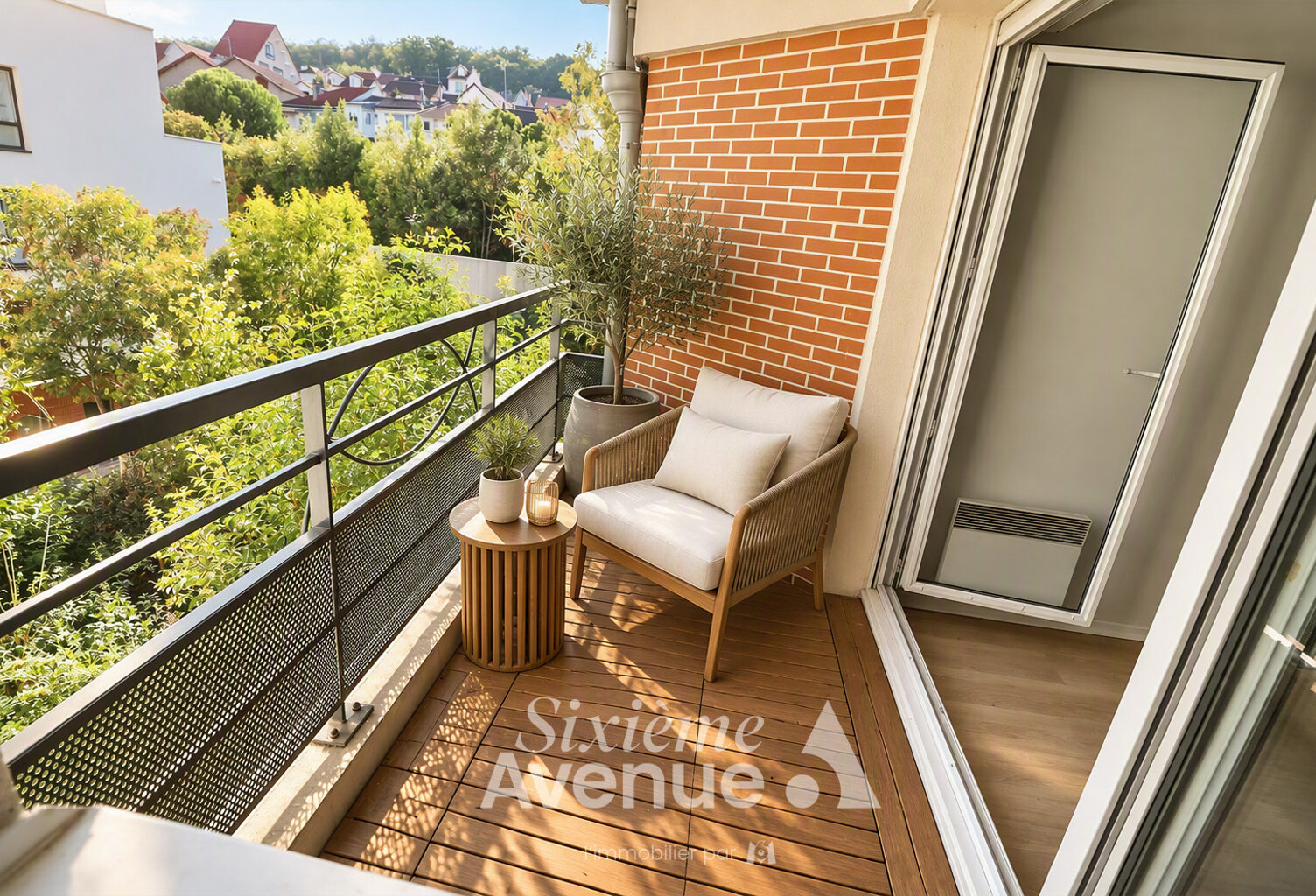CHAVILLE - APPARTEMENT de 2 Pièces de 56 m2,BALCON, CAVE, PARKING — photo 1