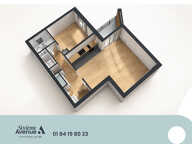 CHAVILLE - APPARTEMENT de 2 Pièces de 56 m2,BALCON, CAVE, PARKING — photo 2