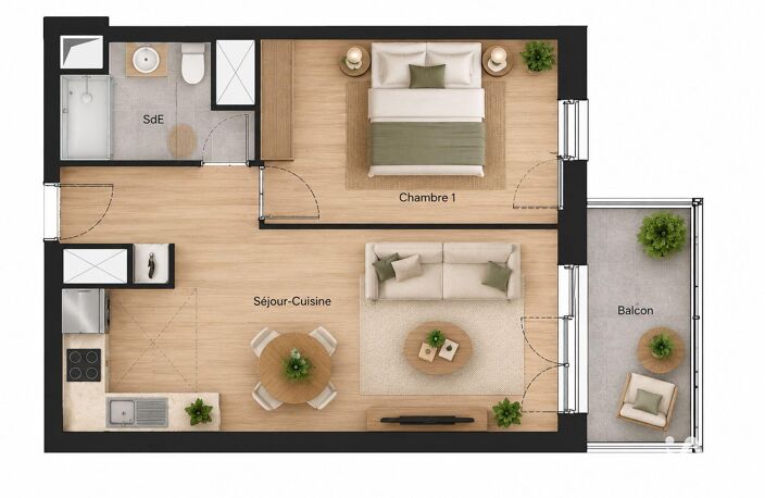 Vente Appartement 2 pièces — photo 3