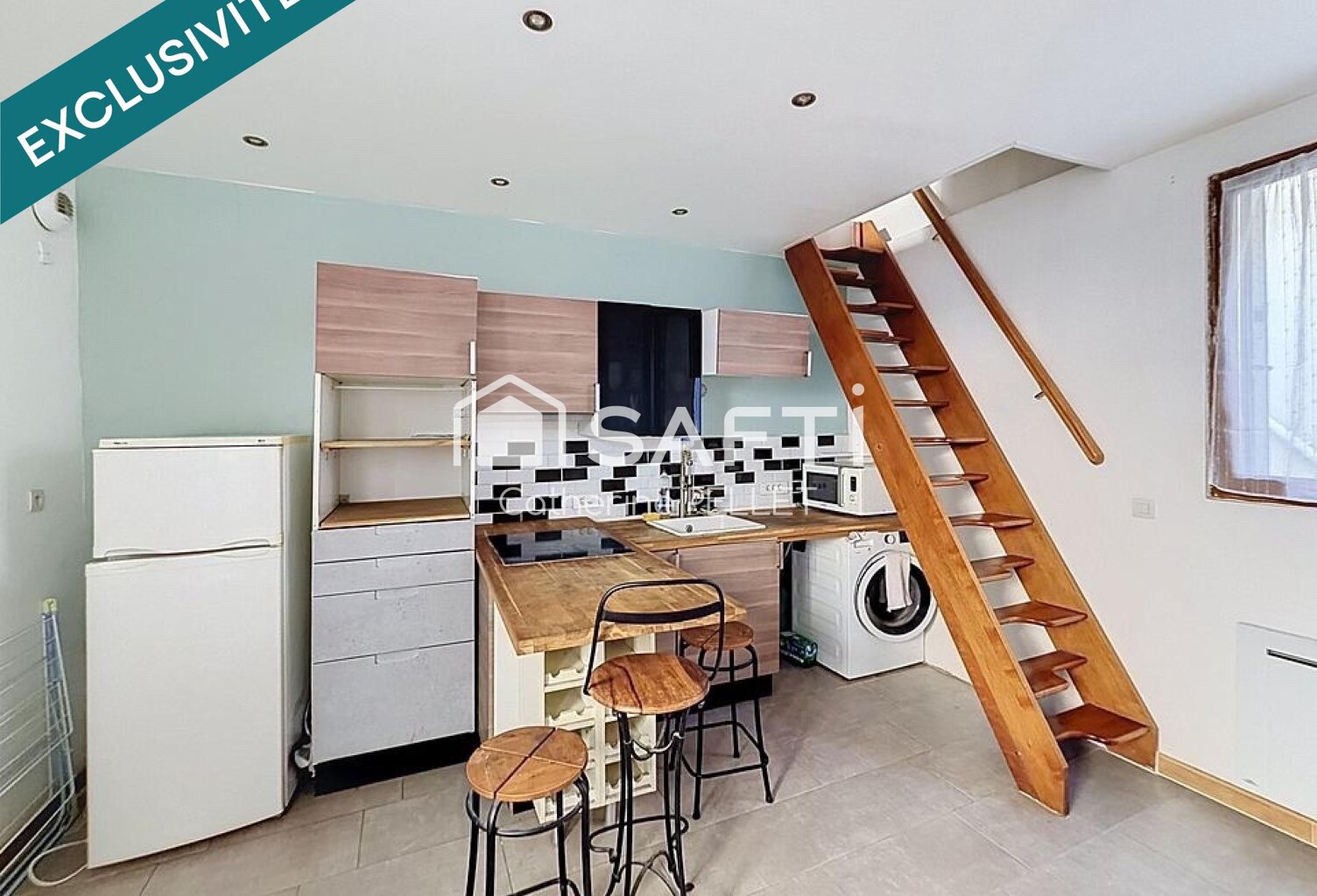 Maison atypique en duplex avec chambre séparée et cave, proche transports et commerces — photo 1