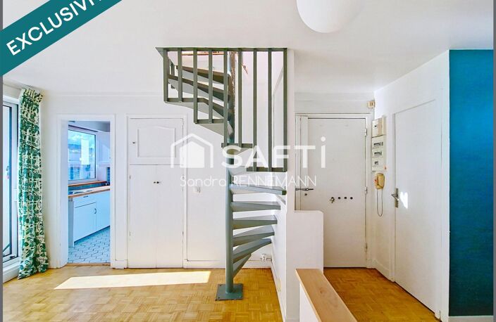 Duplex 2/3 P calme, lumineux, vue dégagée, balcon. — photo 2