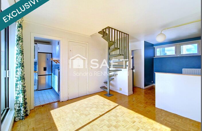 Duplex 2/3 P calme, lumineux, vue dégagée, balcon. — photo 3