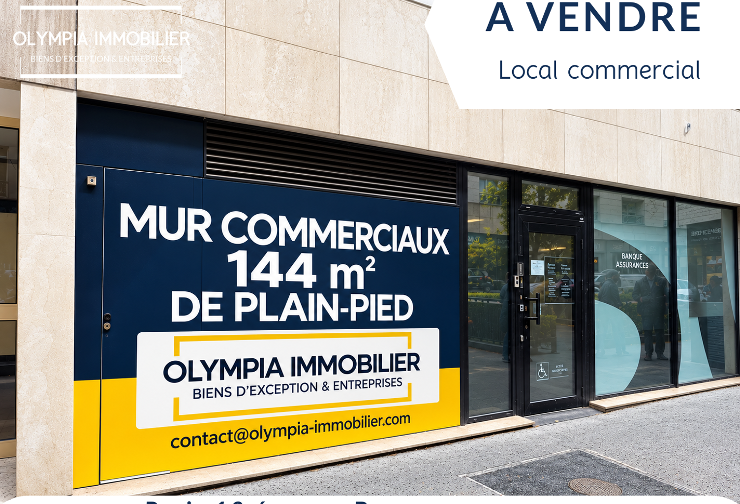 Local Commercial RDC - Paris 12 - 144 m2 - Climatisé — photo 1