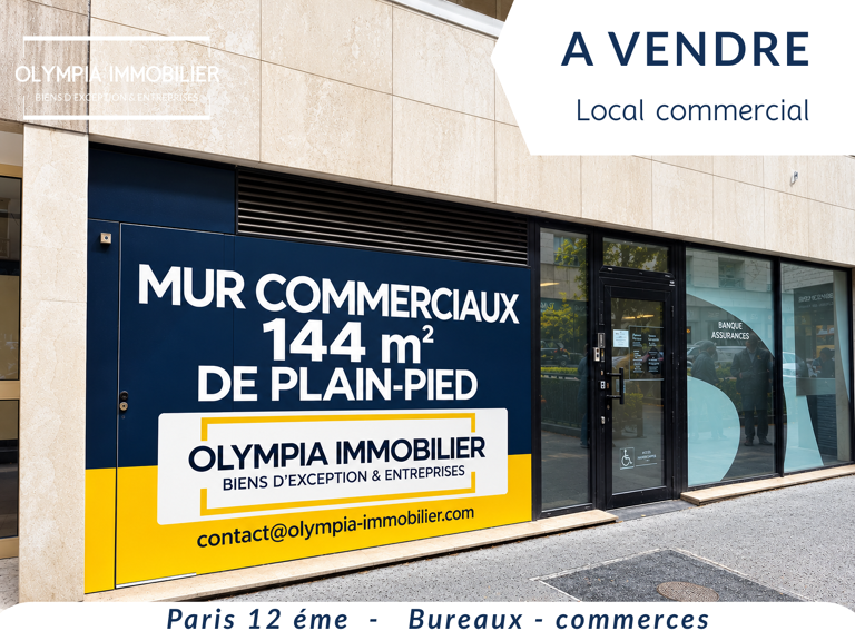 Local Commercial RDC - Paris 12 - 144 m2 - Climatisé — photo 1
