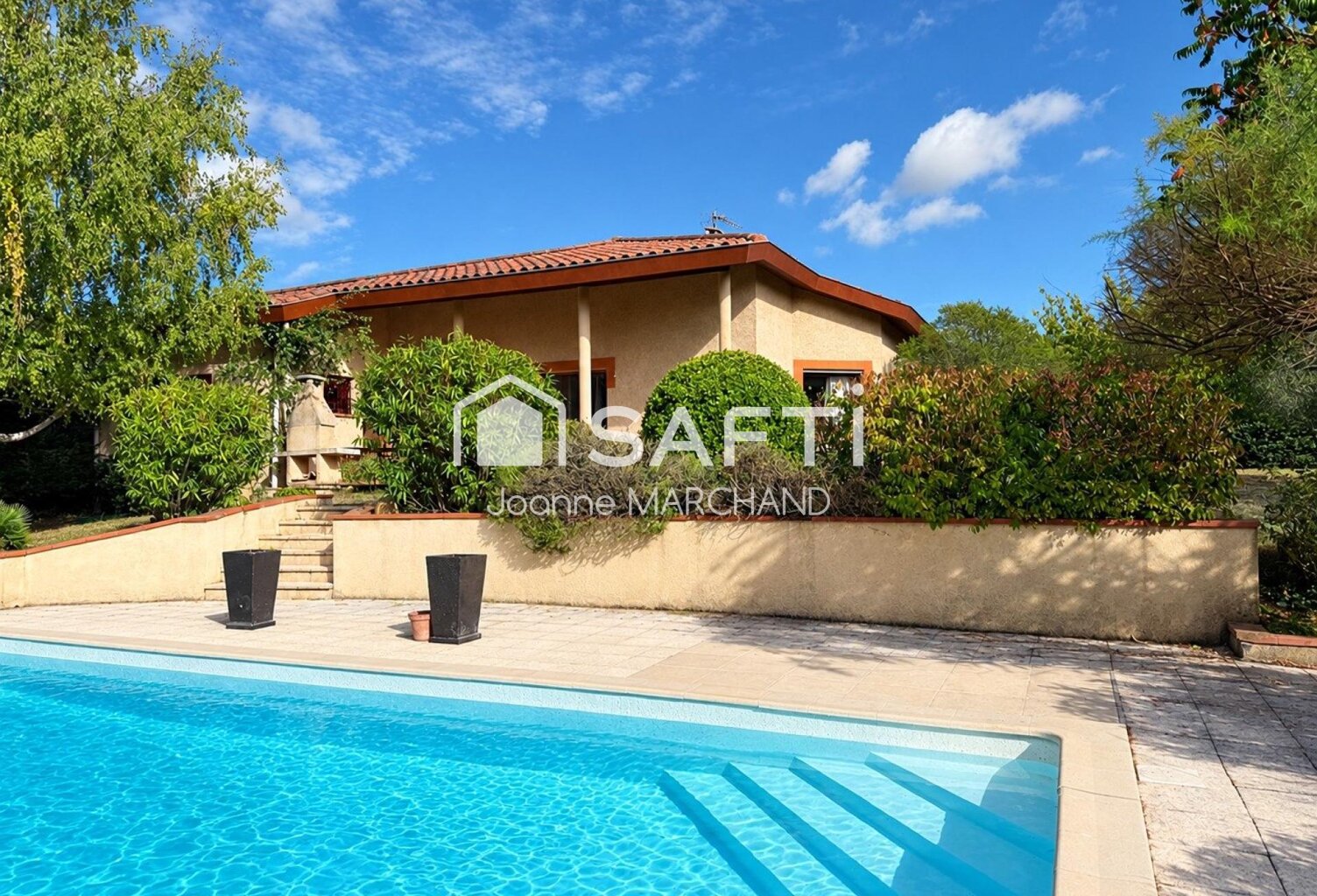 Coteaux: maison d'architecte édifiée sur un très beau parc arboré — photo 1