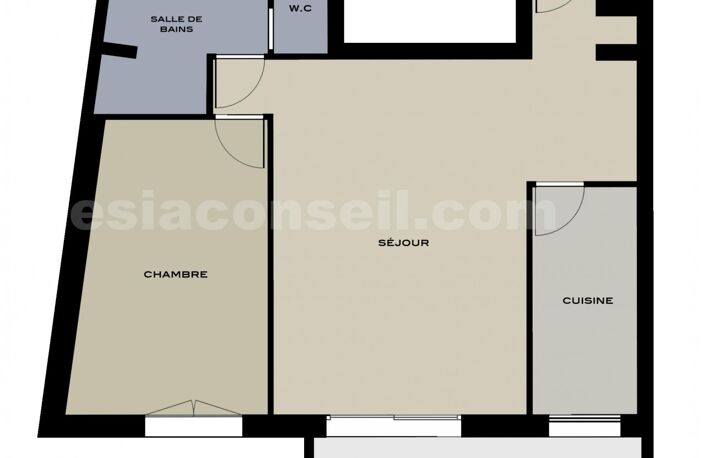 2 PIÈCES 51 m2 avec BALCON 6m2 — photo 2