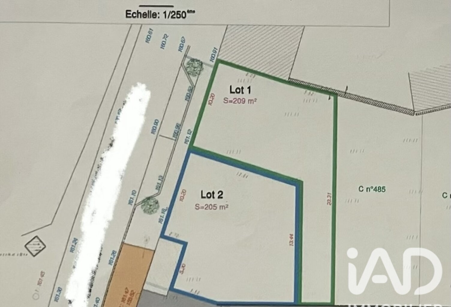 Vente Terrain 209 m&sup2; — photo 1