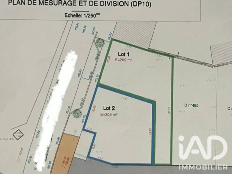 Vente Terrain 209 m&sup2; — photo 1