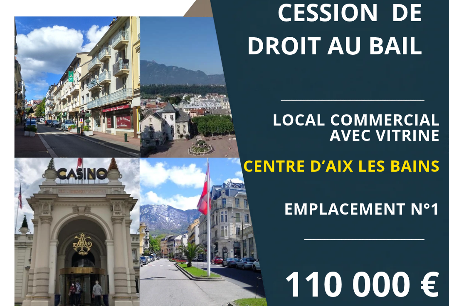 Cession Droit au Bail   Emplacement No1 Hyper-Centre   140 m — photo 1