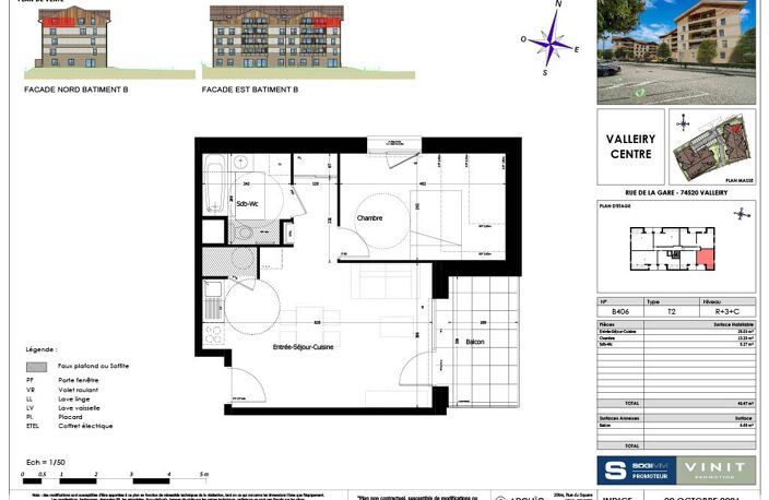 VALLEIRY  T2 neuf en BRS avec balcon — photo 4