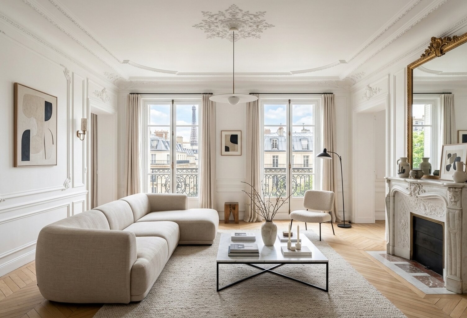 RARE & EXCEPTIONNEL – BEAU T3 HAUSSMANNIEN DE SÉDUCTION AU CŒUR DU 19ème - PROCHE METRO — photo 1