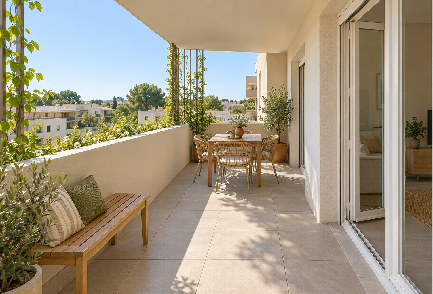 T3 au dernier étage avec grande loggia au coeur de narbonne — photo 1