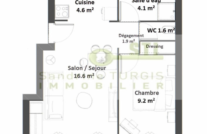 Appartement T2 — photo 3