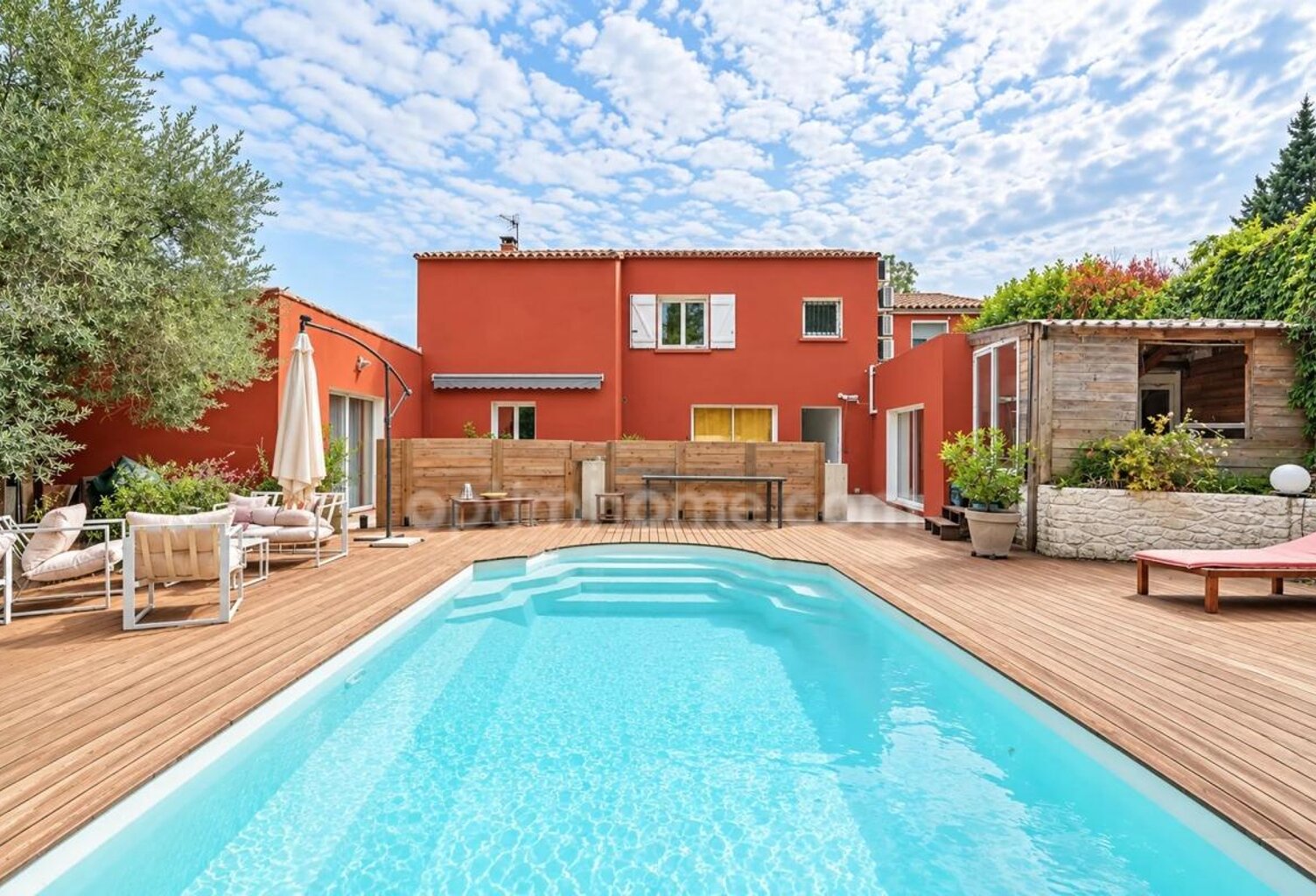 PLAISSAN (34230) – ENSEMBLE IMMOBILIER – 5 APPARTEMENTS – TERRAIN 1 055 M² – PISCINE – POTENTIEL LOCATIF — photo 1