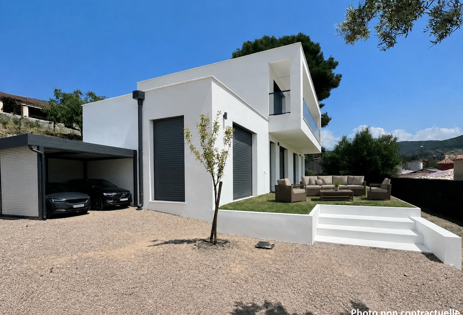 CEYRESTE   VILLA CONTEMPORAINE NEUVE DE 145 M2 AVEC PISCINE ET TERRAIN DE 800 M2 — photo 1