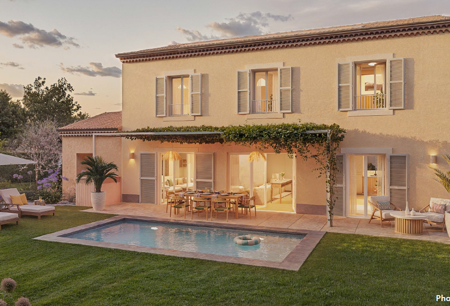 LA CIOTAT   VILLA CONTEMPORAINE T5 DE 144 M2 AVEC PISCINE, JARDIN ET GARAGE — photo 1