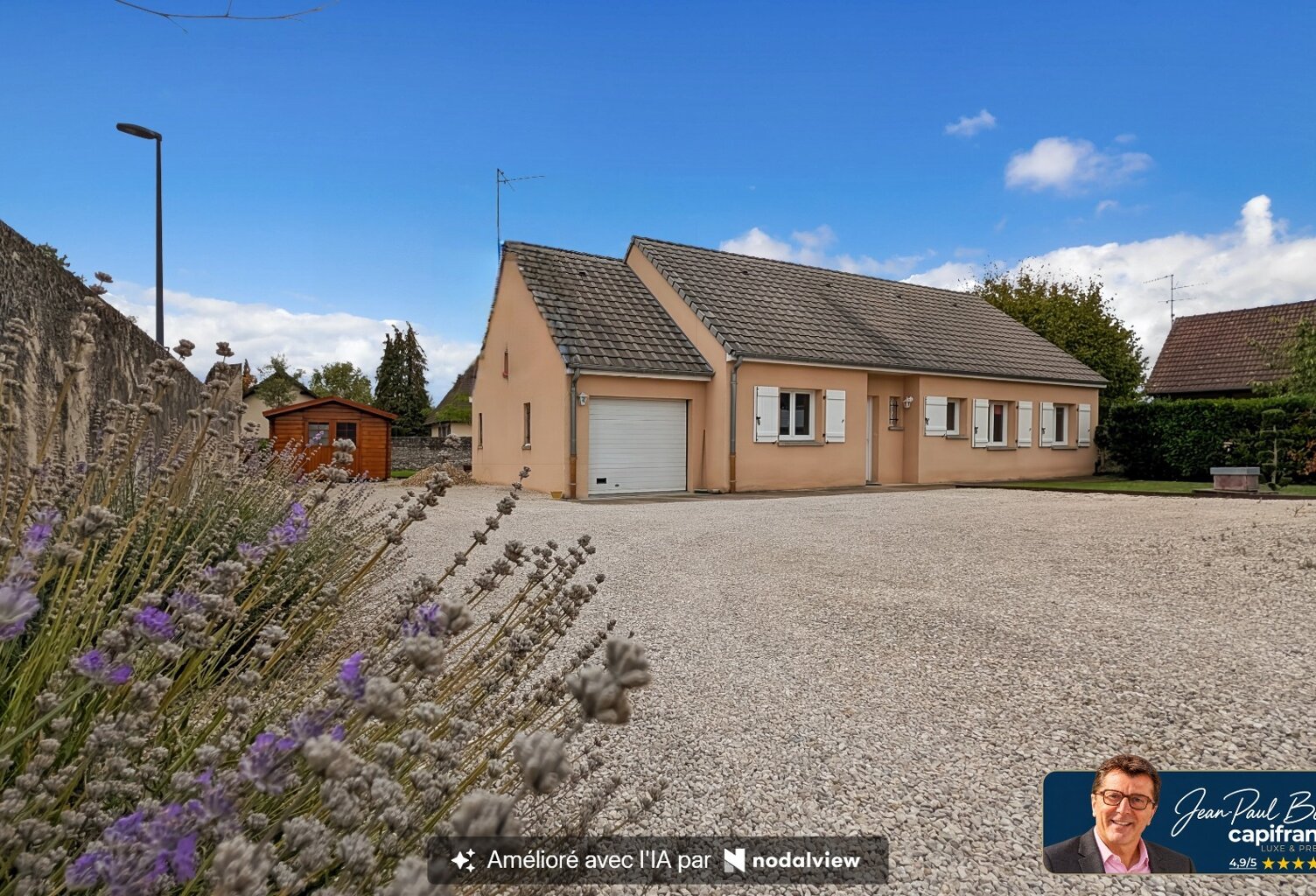 Châtenoy-En-Bresse (71) Maison de plain-pied à vendre de 127.57 m² 7 pièces terrain de 1009 m² — photo 1
