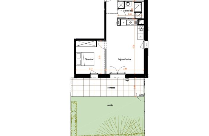 Appartement à vendre 2 pièces LES CARROZ D'ARACHES (74) — photo 2