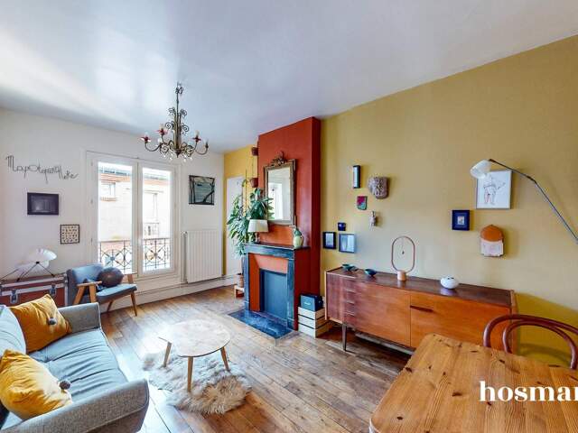 Appartement 2 pièces lumineux et calme de 37 m² - Rue d'Aubervilliers, Paris 18ème — photo du bien