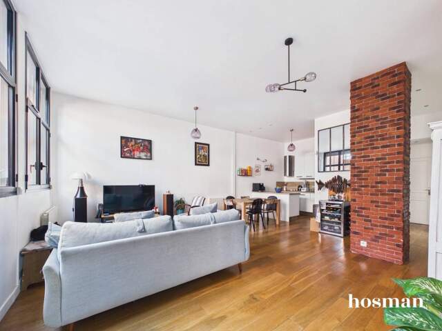 Esprit loft ! Appartement 4 pièces de 90 m² - Calme et lumineux - Rue Gaston Lauriau, Montreuil — photo du bien
