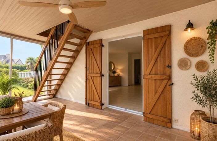 ARZON – Maison avec véranda, jardin arboré et beau potentiel de rénovation — photo 5