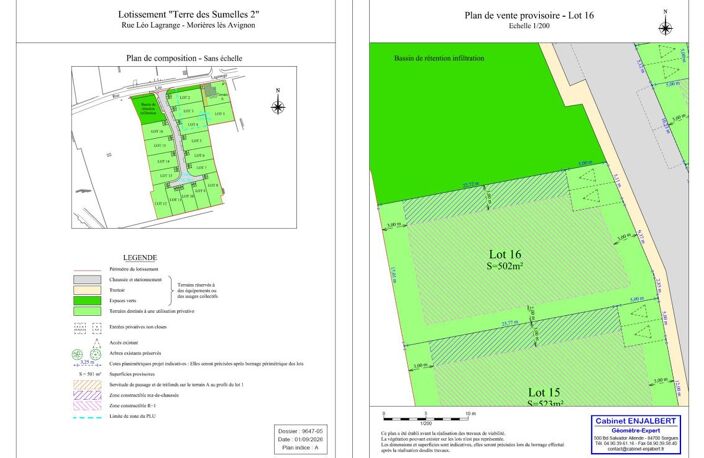 À VENDRE – Terrain à bâtir de 523 m² libre constructeur — photo 2