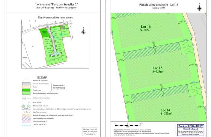 À VENDRE – Terrain à bâtir de 523 m² libre constructeur — photo 2