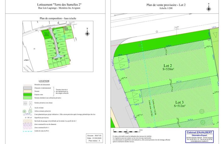 À VENDRE – Terrain à bâtir de 519 m² libre constructeur — photo 2