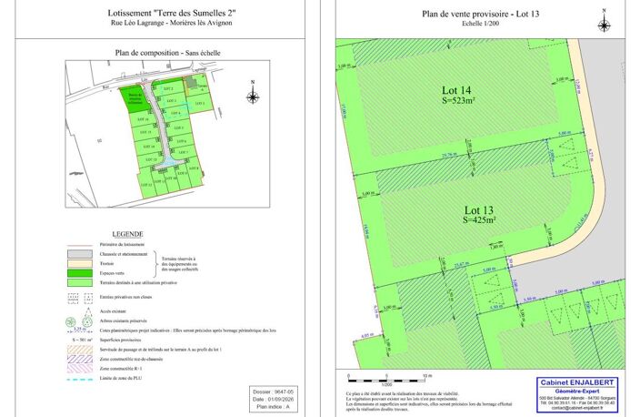 À VENDRE – Terrain à bâtir de 425 m² libre constructeur — photo 2