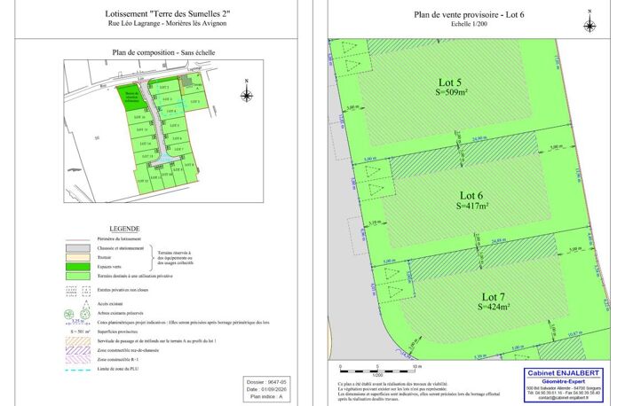 À VENDRE – Terrain à bâtir de 419 m² libre constructeur — photo 2
