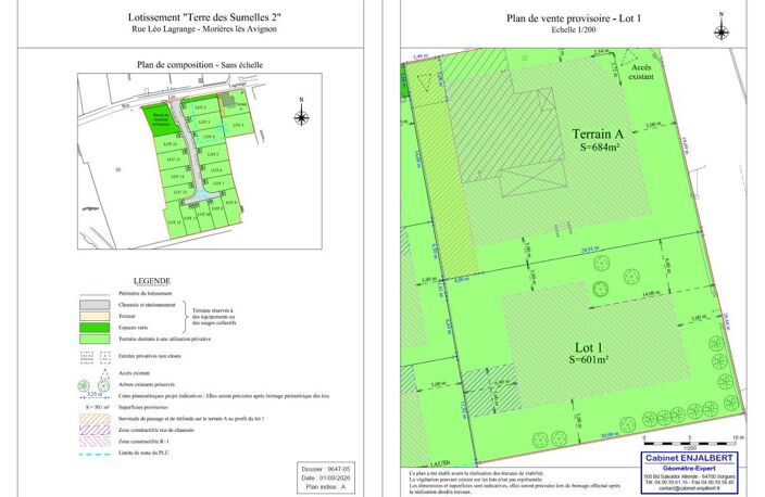 À VENDRE – Terrain à bâtir de 601 m² libre constructeur — photo 2