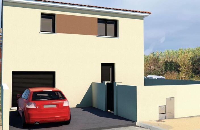 Maison  année 2025  r+1 de 109 m2 Habitable 4 chambres  avec garage ,terrasse, clôturé sur un terrain de 280 m² d angleilla Montagnac 5 pièce(s) 109 m2 — photo 2