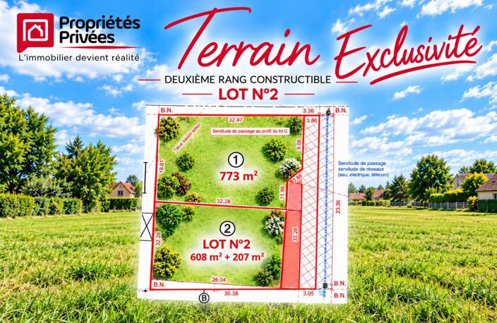 45130 -  EXCLUSIVITÉ - TERRAIN CONSTRUCTIBLE DEUXIEME RANG À ROZIÈRES-EN-BEAUCE — photo 3