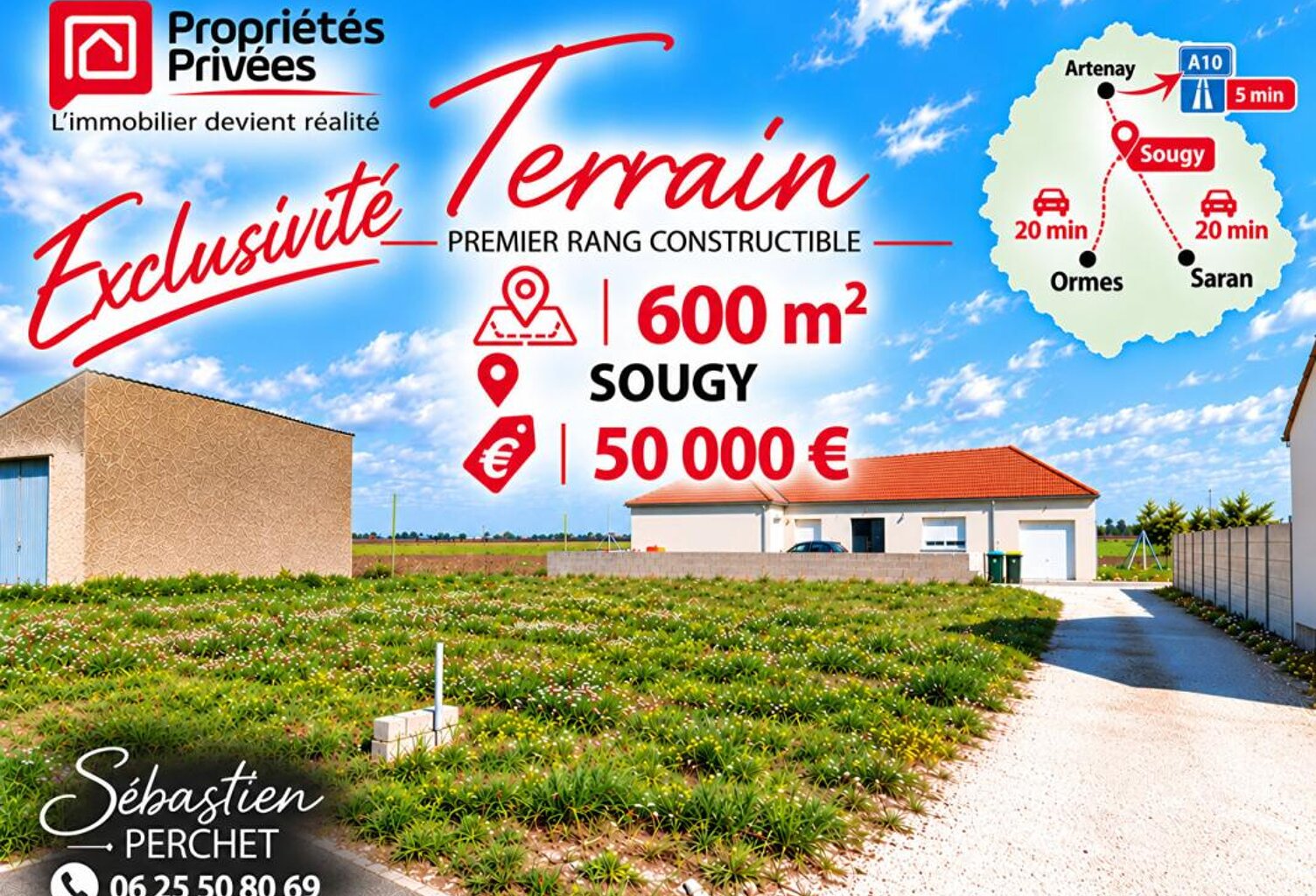 Terrain à bâtir - SOUGY (45410) - Exclusivité — photo 1