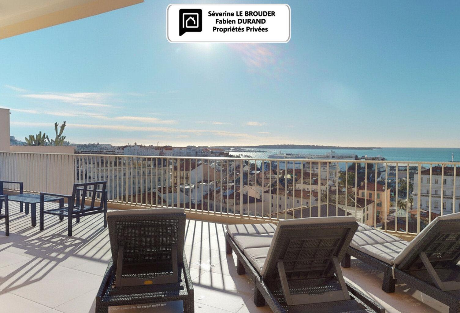 Penthouse 3 pièces 78 m²  - 86 m² de terrasses - Vue mer & Palais des Festivals — photo 1