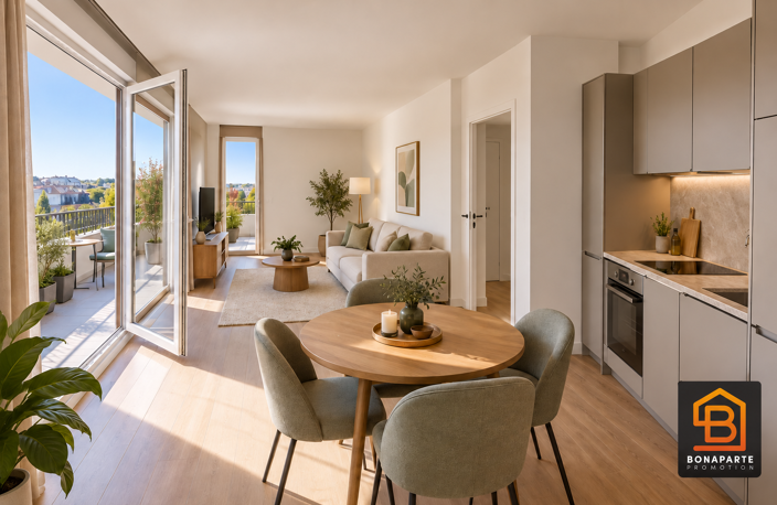 LIVRE- CENTRE-VILLE – 2 PIÈCES DERNIER ETAGE  NEUF AVEC GRANDE TERRASSE 10M² - — photo 2